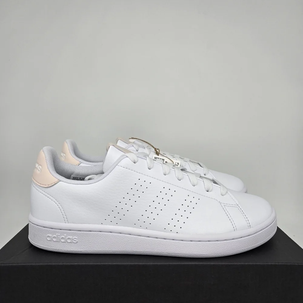 New Adidas Advantage 'White Wonder Quartz' ID9652 Women's Shoes Size 8 - Picture 3 of 8